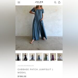 NWOT Jules Los Angeles Cabbage Patch Jumpsuit size M/L